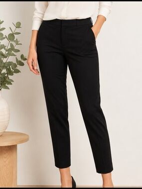 Talbots Chatham Ankle Pants Women Size 6 Black Stretch Career Office